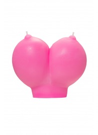 Розовая свеча «Сиськи» - 150 гр. - Pecado - купить с доставкой в Оренбурге