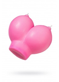 Розовая свеча «Сиськи» - 150 гр. - Pecado - купить с доставкой в Оренбурге