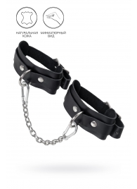 Черные мини-оковы со скруглёнными углами - Pecado - купить с доставкой в Оренбурге