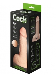 Телесный фаллоудлинитель с мошонкой Cock Next - 17 см. - LOVETOY (А-Полимер) - в Оренбурге купить с доставкой