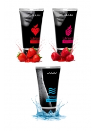 Набор из 3 лубрикантов JUJU (увлажняющий, клубника, малина) - JuJu - купить с доставкой в Оренбурге