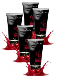 Набор из 5 съедобных лубрикантов JUJU со вкусом вишни - JuJu - купить с доставкой в Оренбурге