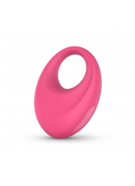 Розовое интерактивное эрекционное виброкольцо Leo - Easy toys - в Оренбурге купить с доставкой