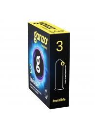 Супертонкие презервативы Ganzo Invisible - 3 шт. - Ganzo - купить с доставкой в Оренбурге