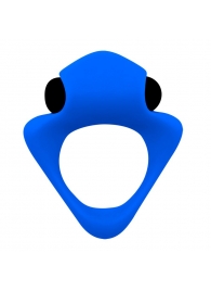 Синее эрекционное кольцо Wooomy Tribeс с вибрацией - Adrien Lastic - в Оренбурге купить с доставкой