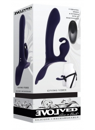 Женский страпон с вибрацией Giving Vibes - Evolved - купить с доставкой в Оренбурге