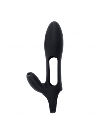 Черная насадка на пенис с вибрацией Nautilus - Zero Tolerance - в Оренбурге купить с доставкой