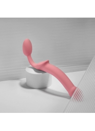 Розовый безремневой страпон Strap-on-me Semi-Realistic Bendable Strap-On size S - Strap-on-me - купить с доставкой в Оренбурге