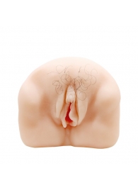 Телесный мастурбатор-вагина с оволосением и вибрацией - Baile - в Оренбурге купить с доставкой