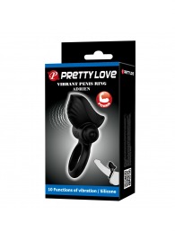 Черное эрекционное кольцо с вибрацией Adrien - Baile - в Оренбурге купить с доставкой