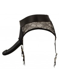 Черный женский страпон Strap-on Set: трусики и насадка - Orion - купить с доставкой в Оренбурге