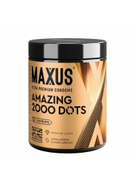Точечные презервативы MAXUS 2000 Amazing Dots с железным кейсом - 12 шт. - Maxus - купить с доставкой в Оренбурге
