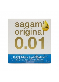 Увлажнённый презерватив Sagami Original 0.01 Extra Lub - 1 шт. - Sagami - купить с доставкой в Оренбурге