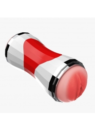 Двусторонний мастурбатор в колбе Power Grip Cup - вагина и ротик - Boys of Toys - в Оренбурге купить с доставкой