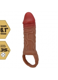 Реалистичная насадка на член Peirre - 15,5 см. - Baile - в Оренбурге купить с доставкой