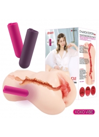 Мастурбатор-вагина с вибрацией Jenny Onahole edition 005 - KOKOS - в Оренбурге купить с доставкой