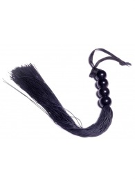 Черная силиконовая плеть - 37 см. - Boys of Toys - купить с доставкой в Оренбурге