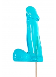 Голубой леденец в форме члена со вкусом блю кюрасао - 173 гр. - Sosuчki - купить с доставкой в Оренбурге