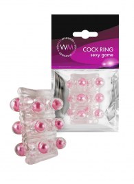 Прозрачная сквозная насадка на пенис с цветными шариками - Erowoman-Eroman - в Оренбурге купить с доставкой