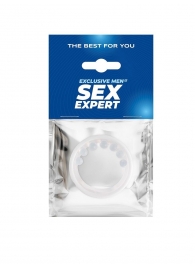 Эрекционное кольцо с мягкой стимулирующей насадкой - Sex Expert - в Оренбурге купить с доставкой