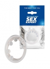 Эрекционное кольцо с мягкой стимулирующей насадкой - Sex Expert - в Оренбурге купить с доставкой