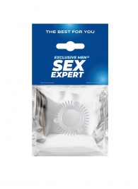 Эластичное эрекционное кольцо с 3 шариками и шипами - Sex Expert - в Оренбурге купить с доставкой