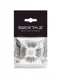 Эластичное эрекционное кольцо с черными «ресничками» - Sextaz - в Оренбурге купить с доставкой