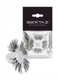 Эластичное эрекционное кольцо с черными «ресничками» - Sextaz - в Оренбурге купить с доставкой