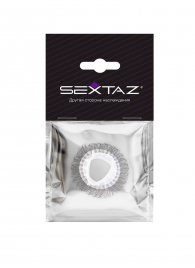 Эластичное эрекционное кольцо с длинными черными «ресничками» - Sextaz - в Оренбурге купить с доставкой