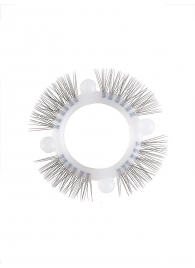 Эластичное кольцо с «ресничками» и 4 шариками - Sextaz - в Оренбурге купить с доставкой