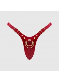 Красный пояс для фиксации насадок Strap-On-Me Leatherette Harness Fabulous - Strap-on-me - купить с доставкой в Оренбурге