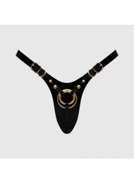 Черный пояс для фиксации насадок Strap-On-Me Leatherette Harness Fabulous - Strap-on-me - купить с доставкой в Оренбурге