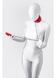 Красный ошейник с подкладкой из меха - ToyFa - купить с доставкой в Оренбурге