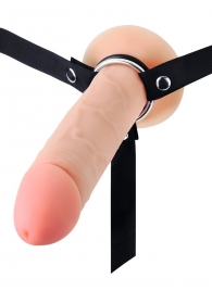 Мужской полый страпон на регулируемых ремешках - 22 см. - Sex Expert - купить с доставкой в Оренбурге