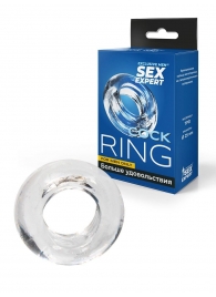 Прозрачное эрекционное кольцо-бублик - Sex Expert - в Оренбурге купить с доставкой