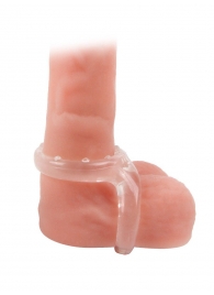 Прозрачное двойное эрекционное кольцо - Sex Expert - в Оренбурге купить с доставкой