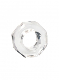 Прозрачное эрекционное кольцо в форме гайки - Sex Expert - в Оренбурге купить с доставкой