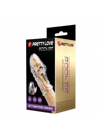 Прозрачная насадка на пенис Booker - 8 см. - Baile - в Оренбурге купить с доставкой