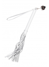 Белая кожаная плеть - 50 см. - Pecado - купить с доставкой в Оренбурге