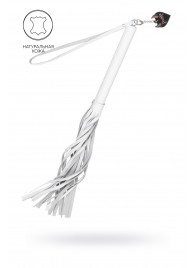 Белая кожаная плеть - 50 см. - Pecado - купить с доставкой в Оренбурге