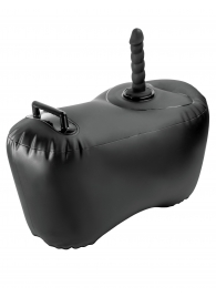 Черное надувное кресло с платформой для фиксации дилдо Body Dock Inflatable Love Seat - Pipedream - купить с доставкой в Оренбурге