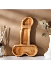 Деревянное блюдо для подачи в форме члена (25 х 16,5 х 1,7 см) - Сима-Ленд - купить с доставкой в Оренбурге