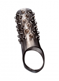 Дымчатая насадка на пенис с выпуклостями - 12 см. - Sex Expert - в Оренбурге купить с доставкой