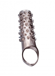 Дымчатая насадка на пенис с шипами и выпуклостями - 12 см. - Sex Expert - в Оренбурге купить с доставкой