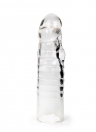 Прозрачная закрытая насадка на член - 15 см. - Sex Expert - в Оренбурге купить с доставкой