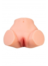 Телесный реалистичный мастурбатор-полуторс с 2 любовными входами - No Name - в Оренбурге купить с доставкой
