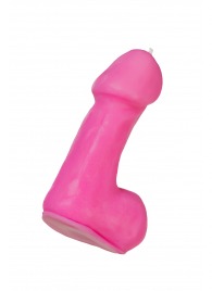 Розовая свеча в форме пениса - 47 гр. - Pecado - купить с доставкой в Оренбурге