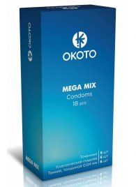Презервативы OKOTO Mega Mix - 18 шт. - Sitabella - купить с доставкой в Оренбурге