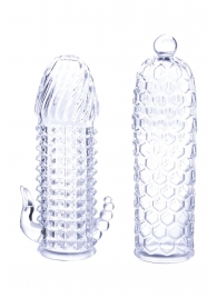 Набор из 2 прозрачных насадок на член Seductive Tickler Sleeves Set - NMC - в Оренбурге купить с доставкой