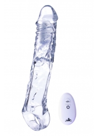 Прозрачная насадка-удлинитель Length Enhancer With Bullet с подхватом - 22,3 см. - NMC - в Оренбурге купить с доставкой